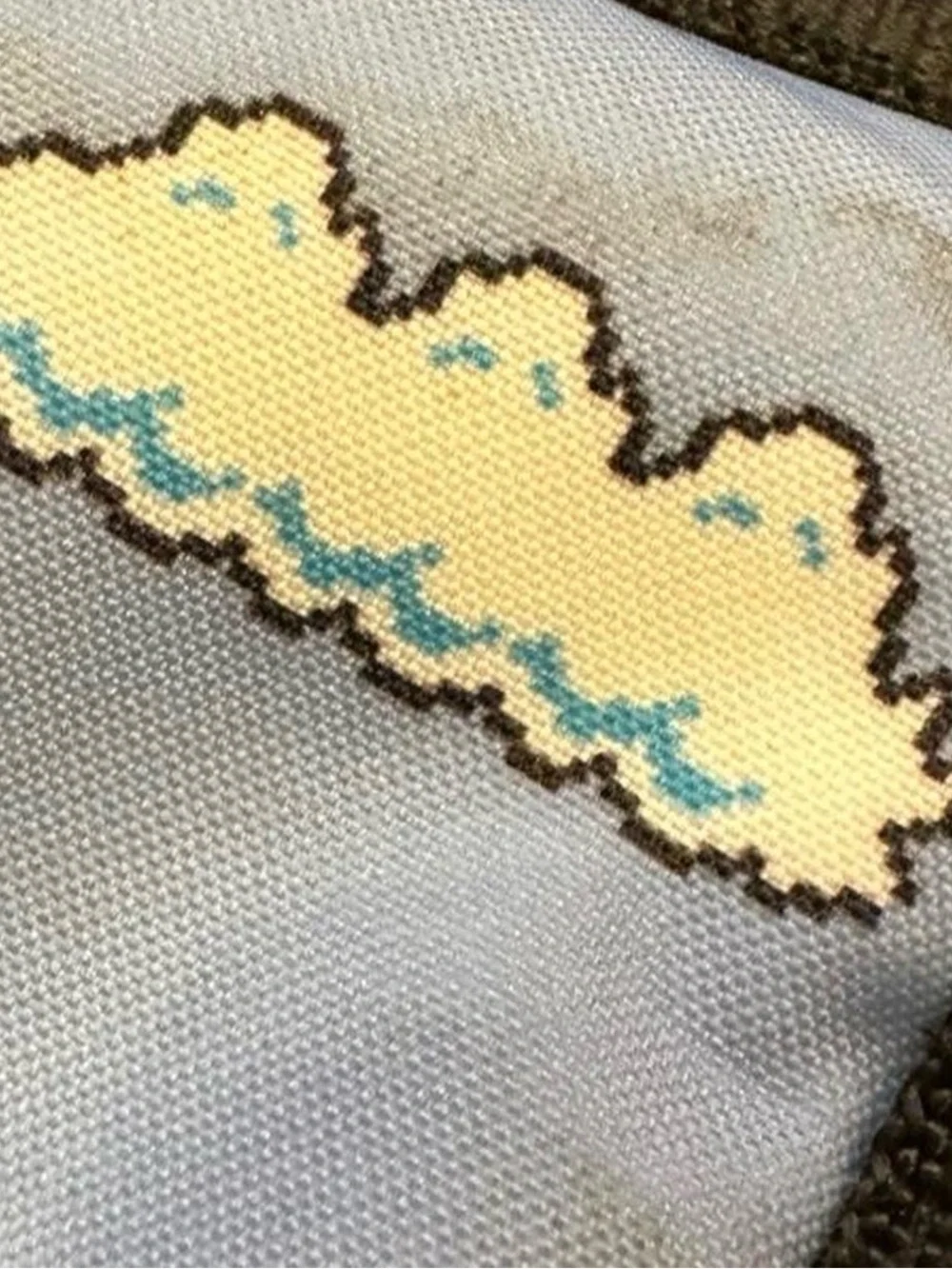 Kids Super Mario Bros. Messenger Bag in Light Blue and Brown